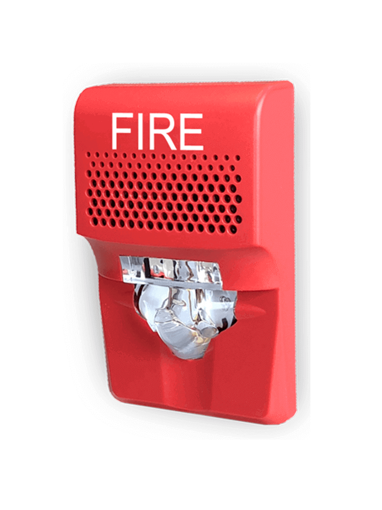 Sirena Estroboscópica Compacta Kidde F-EG1AVRF, 15-75 DC, Roja