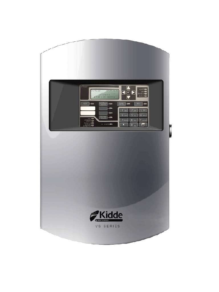 Panel de Incendio Kidde F-VS1GSP Inteligente, Color Gris, 1 lazo, Clase A/B, hasta 64 Dispositivos Direccionables