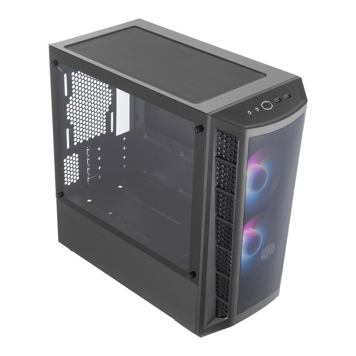 Cooler Master MasterBox MB320L ARGB Mini Tower Negro, Micro ATX, Mini-ITX, Red