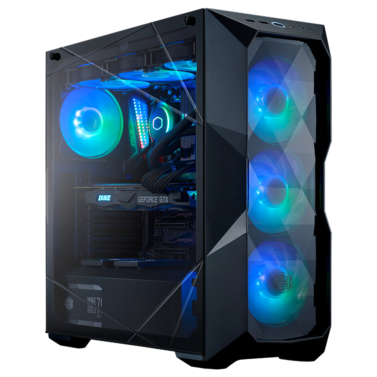 Cooler Master MasterBox TD500 Crystal Midi Tower Negro, ATX, EATX, Micro ATX