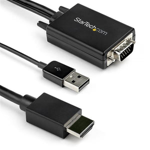 StarTech.com Cable de 2m Adaptador VGA a HDMI - Alimentado por USB - 1080p Cable Derecho Derecho USB 2 m