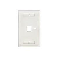TAPA (FACEPLATE) BLANCO 1 PERF. ETIQUETA
