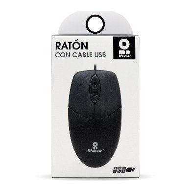 BRobotix 497202 ratón Oficina Ambidextro USB tipo A Óptico