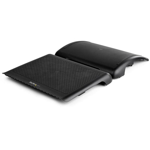 StarTech.com Reposapiés Ergonómico Basculante con Gestión de Cableado y Almacenamiento - Soporte de Piés para Debajo del