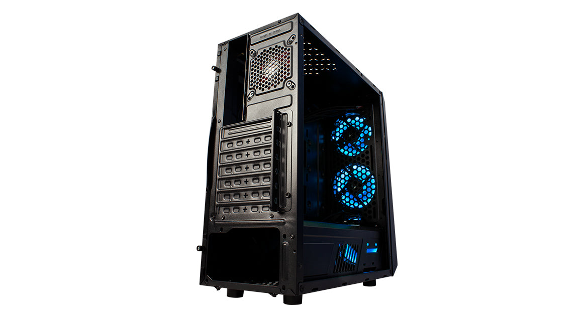 GABINETE VORAGO GAME FACTOR CSG502 ATX MALLA USB 3.0 VENT 120MM ARGB