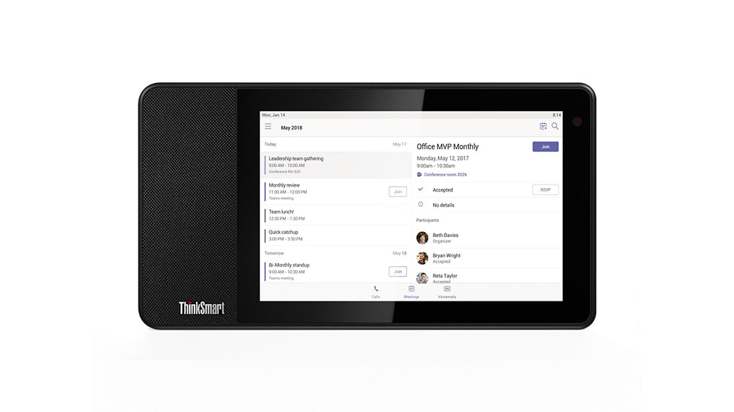 Lenovo ThinkSmart View, Rectángulo, Negro, 1200 x 800 Pixeles, ZA690019MX