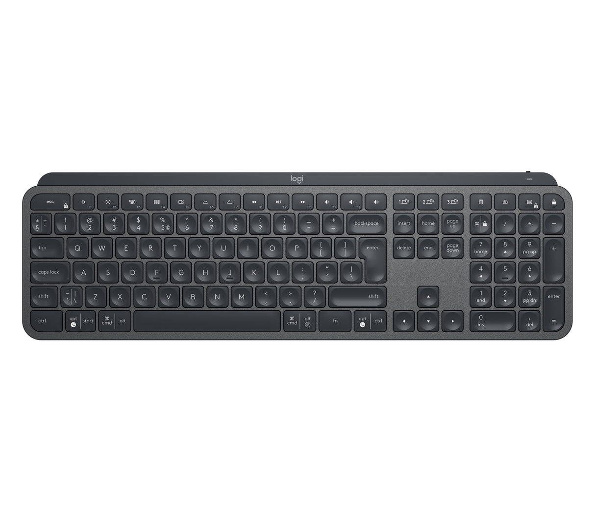 Logitech MX Keys Teclado Oficina Inalámbrico RF Wireless + Bluetooth QWERTY