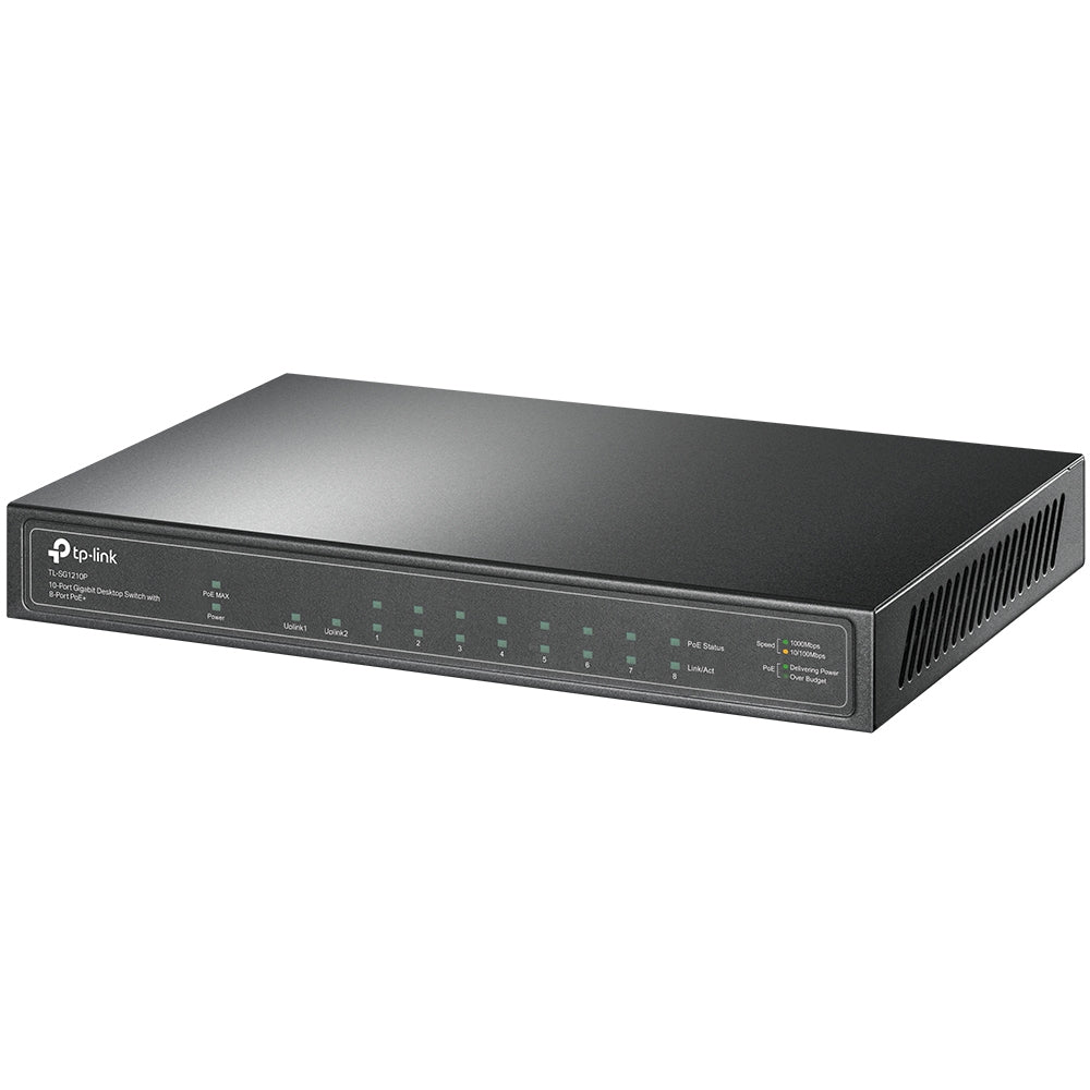 TP-Link TL-SG1210P dispositivo de redes No administrado Si 9 Gigabit Ethernet (10/100/1000)