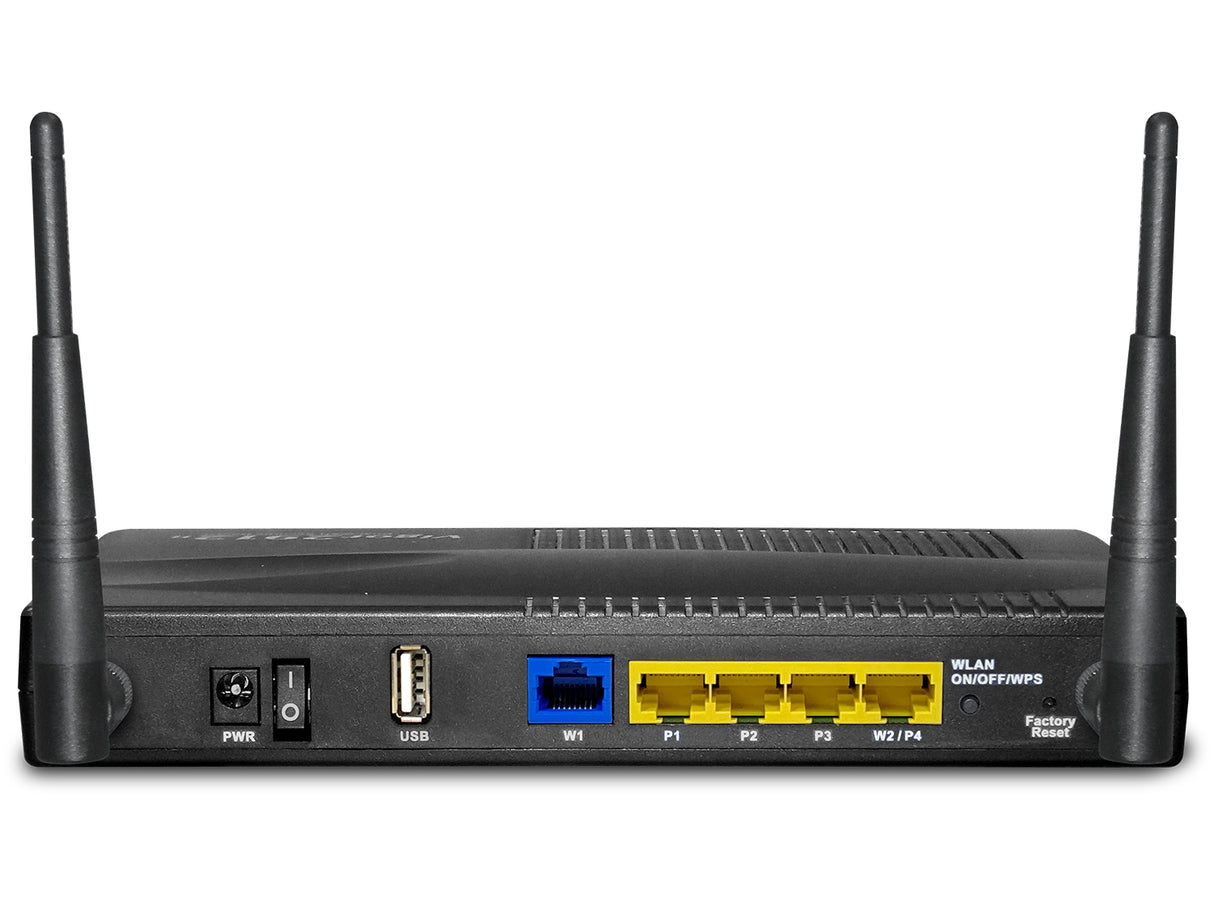 DrayTek VIGOR2915AC router inalámbrico Gigabit Ethernet Doble banda (2,4 GHz / 5 GHz) Negro, Wi-Fi 5 (802.11ac), Router