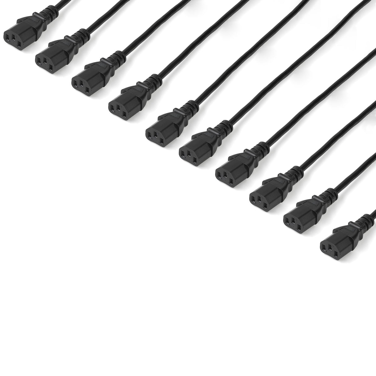 StarTech.com PXT1011010PK Cable Negro Macho Hembra 3 m
