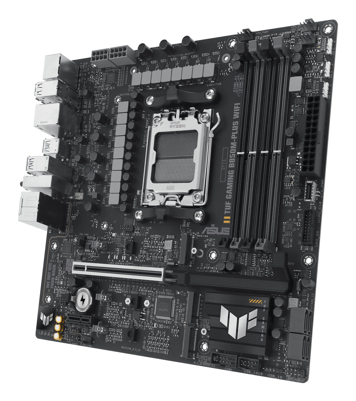 ASUS TUF GAMING B850M-PLUS WIFI placas base AMD Zócalo AM5 Zócalo AM5 DDR5-SDRAM