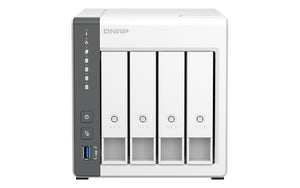 QNAP TS-433 Servidor Serial ATA III, Serial ATA II 2.5,3.5 cm (2.5,3.5") Si 0, 1, 5, 6, 10, JBOD