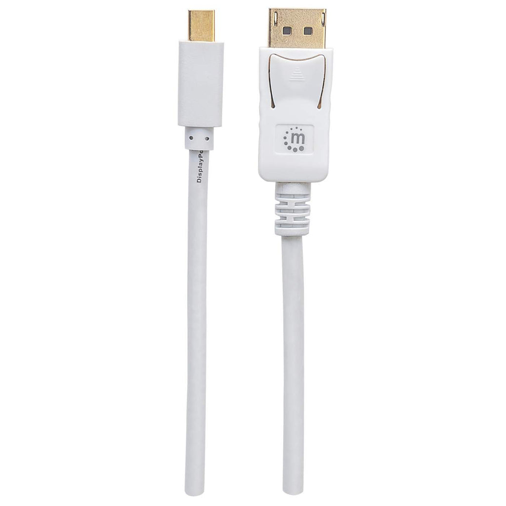 Manhattan Cable Mini DisplayPort para Monitor Cable Derecho Derecho Oro 4096 x 2160 Pixeles