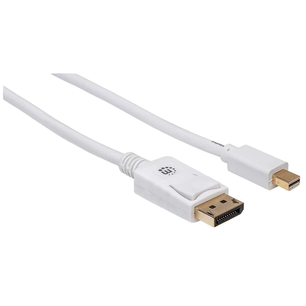 Manhattan Cable Mini DisplayPort para Monitor Cable Derecho Derecho Oro 4096 x 2160 Pixeles