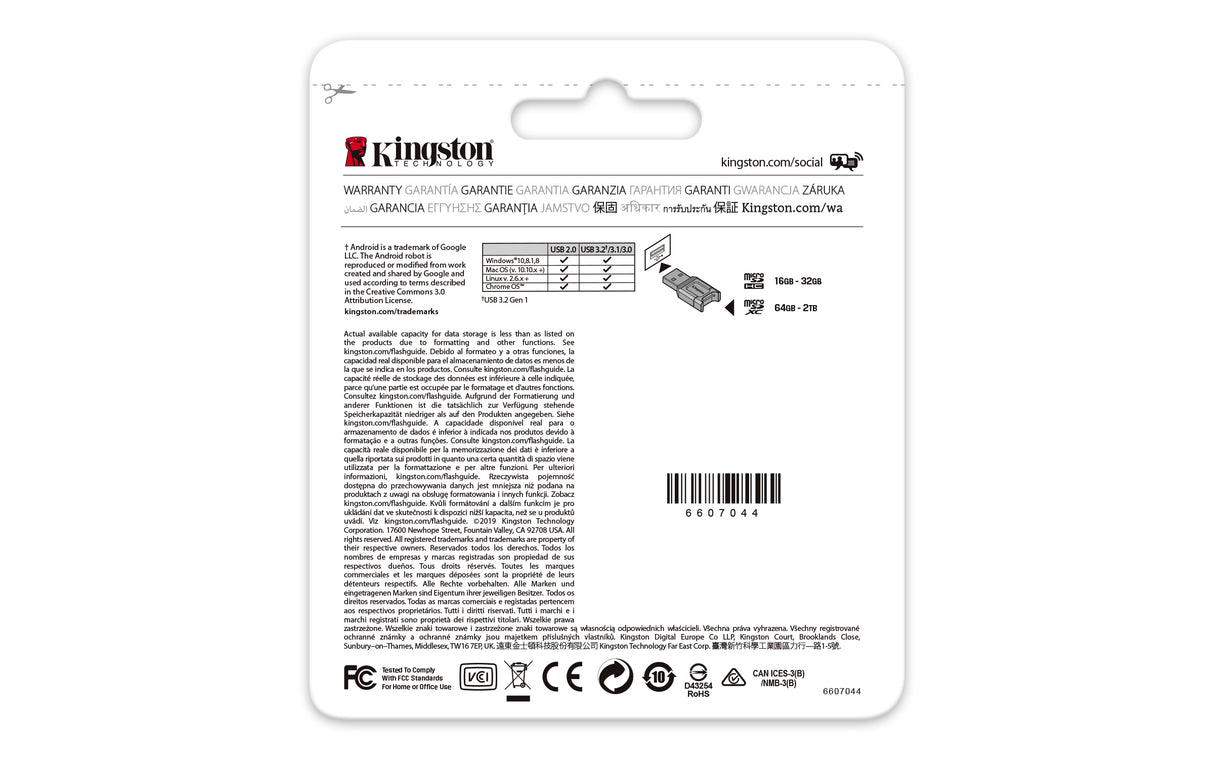 Kingston Technology Canvas React Plus Memoria Flash 64 GB MicroSD 285 MB/s 165 MB/s