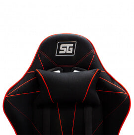 Vorago CGC-500/RD silla para videojuegos Silla gaming Asiento acolchado Negro, Rojo