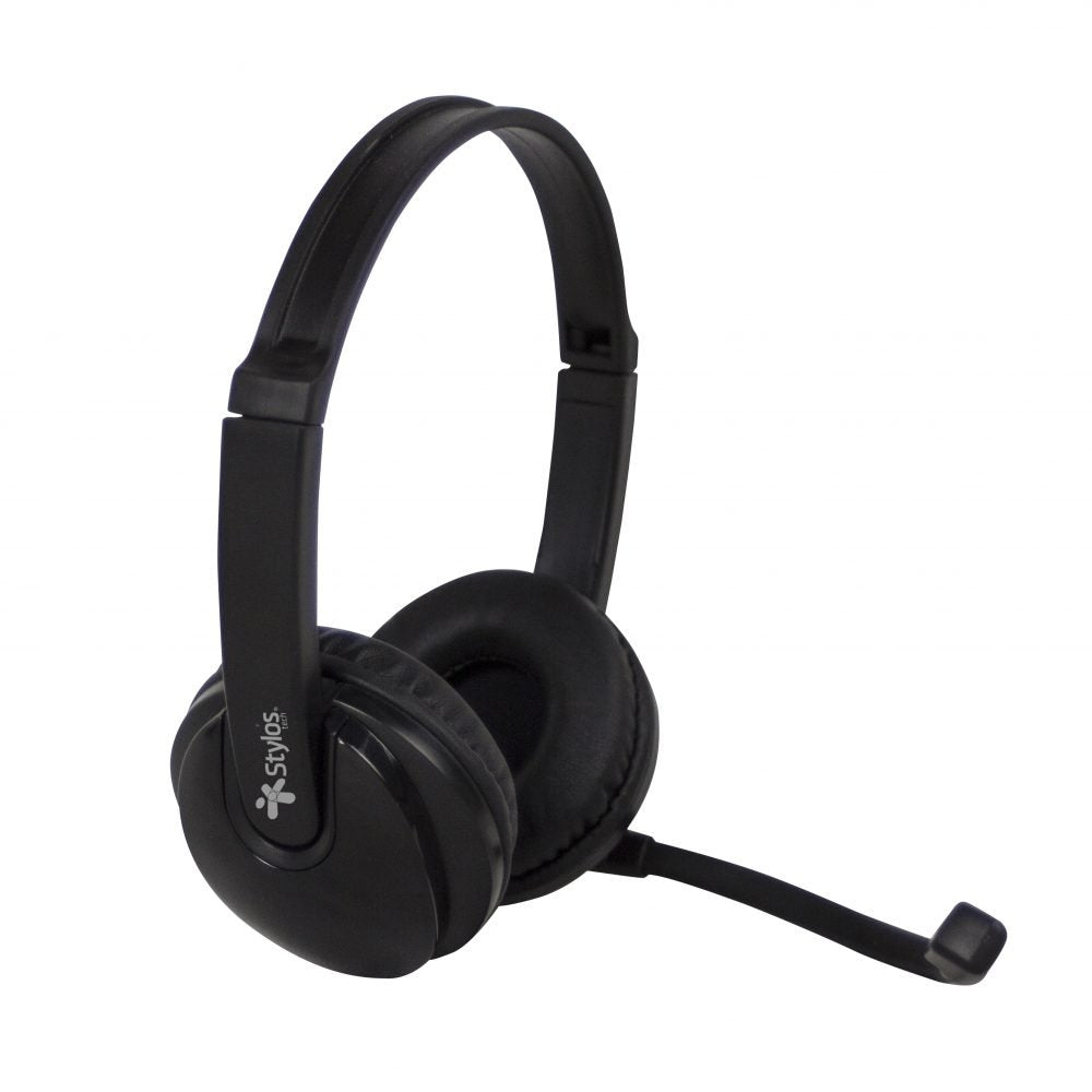 Diadema Stylos Call Center Ergónimica Micrófono/Manos Libres Color Negro