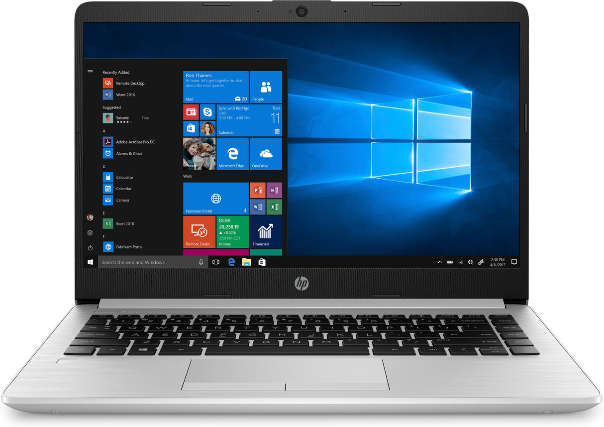 HP 340 G7 Intel® Core™ i5 i5-10210U Computadora portátil 35.6 cm (14") HD 8 GB DDR4-SDRAM 256 GB SSD Wi-Fi 5 (802.11ac) Windows 10 Pro Plata