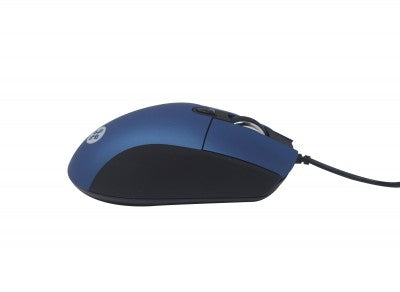 Naceb Technology NA-0115A ratón Oficina Ambidiestro USB tipo A Óptico 2400 DPI, Azul