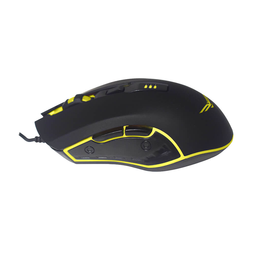 Naceb Technology Horus ratón Juego Diestro USB tipo A 3200 DPI, Negro, NA-0937
