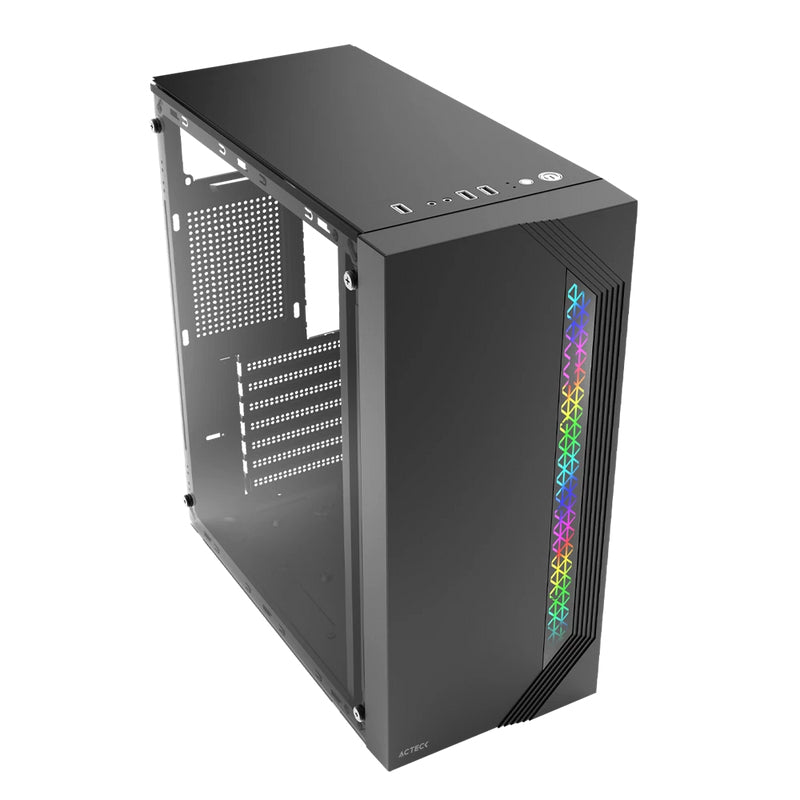 Acteck Viken GM434 Carcasas ordenador Midi Tower PC Negro