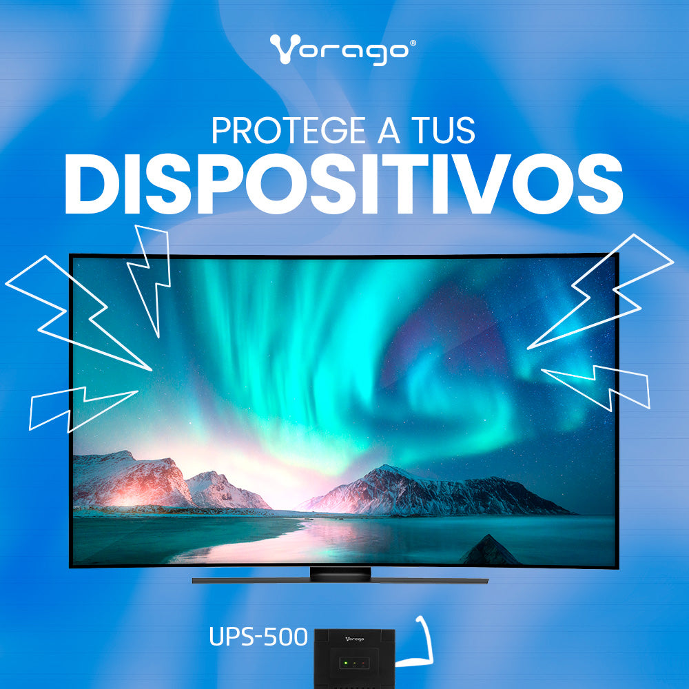 Vorago UPS-500 sistema de alimentación ininterrumpida (UPS) Línea interactiva 1.5 kVA 900 W, Sine/Square, 145 V