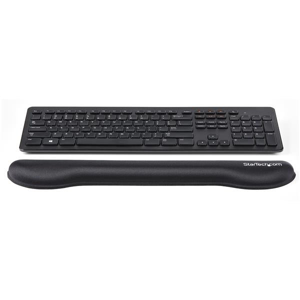 StarTech.com Reposamuñecas de Gel para Teclado - Ergonómico - Negro Descansa muñecas Negro Espuma, Malla, Plástico 72 mm