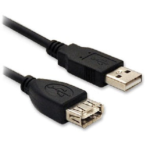 Cable Brobotix USB V2.0 extension Macho/Hembra 1.8m color Negro