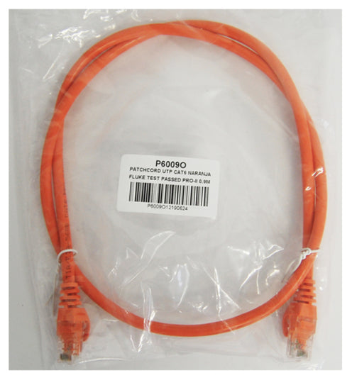 Enson P6009O cable de red Naranja 0,9 m Cat6 U/UTP (UTP)