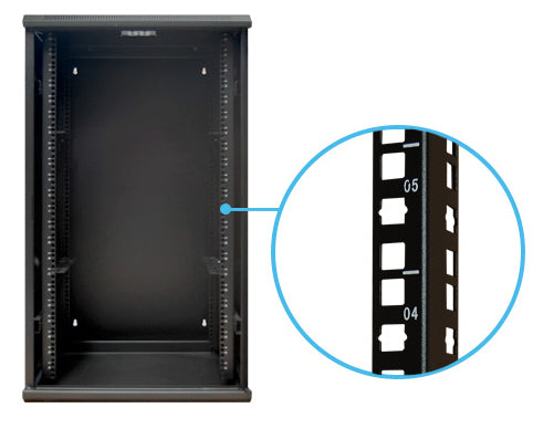 Enson ENS-RKGU22PRO armario rack 22U Rack o bastidor independiente Negro