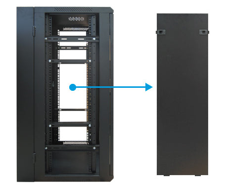 Enson ENS-RKGU22PRO armario rack 22U Rack o bastidor independiente Negro