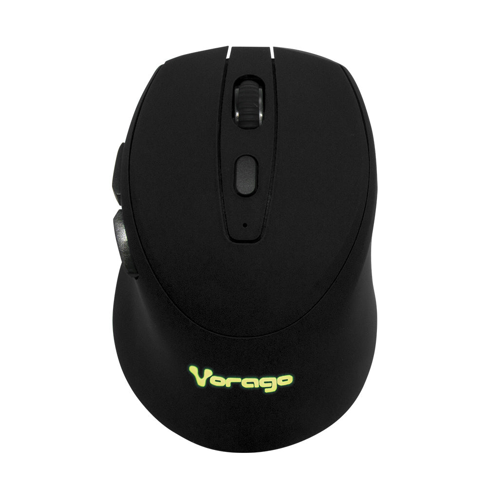 Vorago MO-306 ratón Oficina Diestro RF inalámbrico Óptico 2400 DPI, Negro