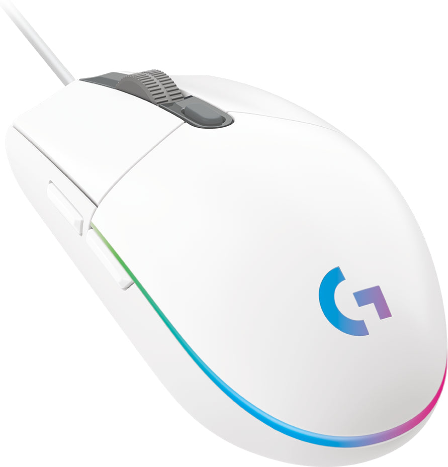 Logitech G 910-005794 ratón Juego USB tipo A 8000 DPI, Blanco | Ratones