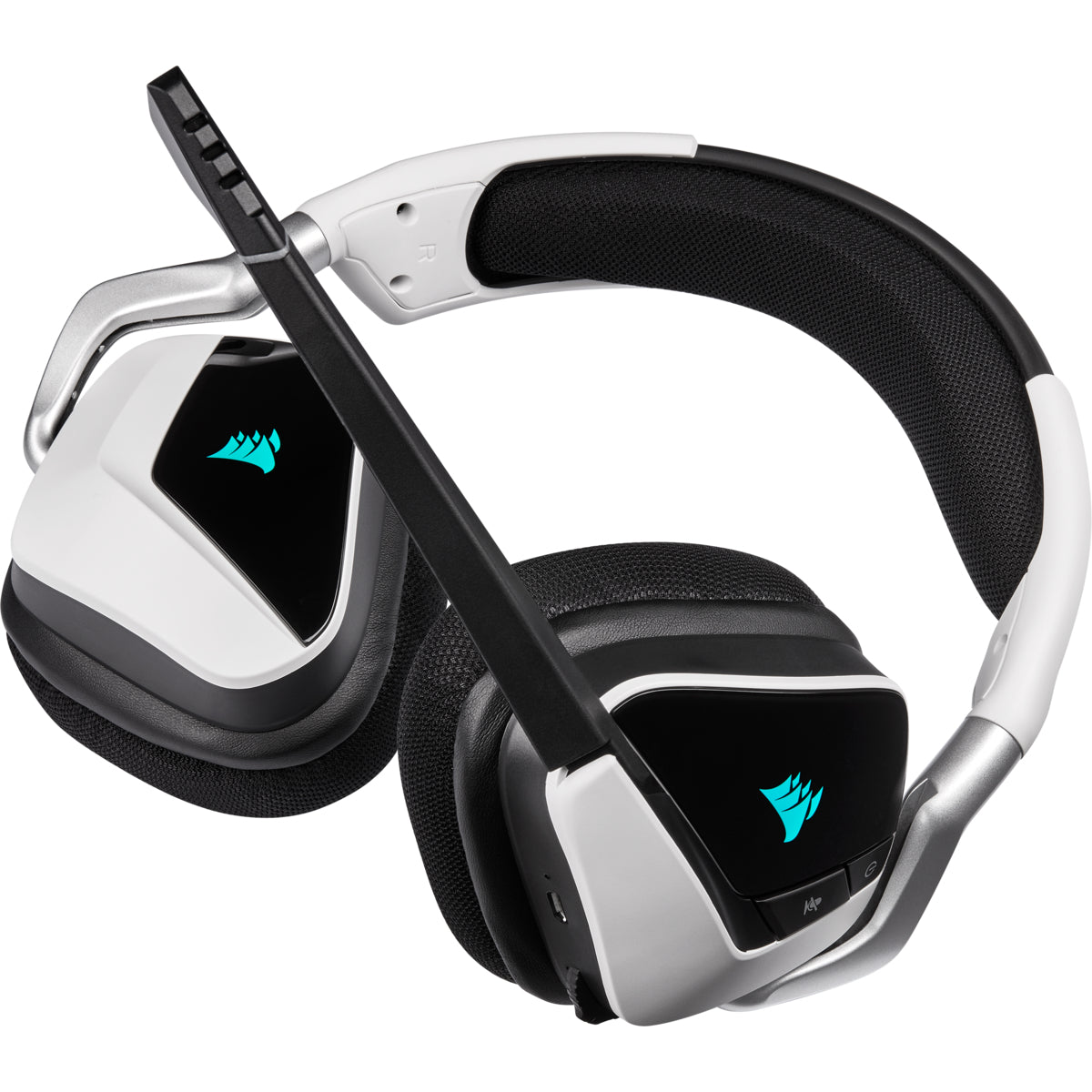 Corsair Void RGB Elite Wireless Auriculares Inalámbrico Diadema Juego Negro, Blanco, 20 - 30000 Hz
