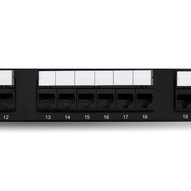 BRobotix 497608 Paneles de parcheo 24 Cat6 Montaje en bastidor