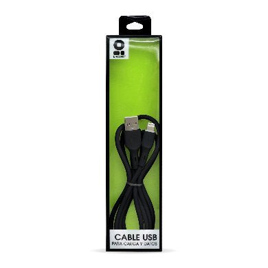 Cable Lightning BROBOTIX 963158, USB V2.0 a Lightning, 1m, Negro