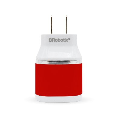 BRobotix 161264R cargador de dispositivo móvil Universal Rojo, Blanco Corriente alterna Interior