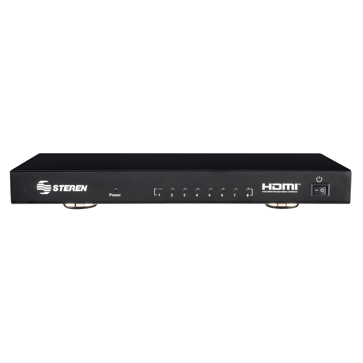 Steren BOS-408 divisor de vídeo HDMI 8x HDMI, 4096 x 2160 Pixeles, Negro, 4K Ultra HD