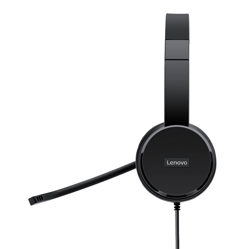 Lenovo 4XD0X88524 audífono y auriculare Auriculares Alámbrico Diadema Oficina/Centro de llamadas Negro, 20 - 20000 Hz, 137 g