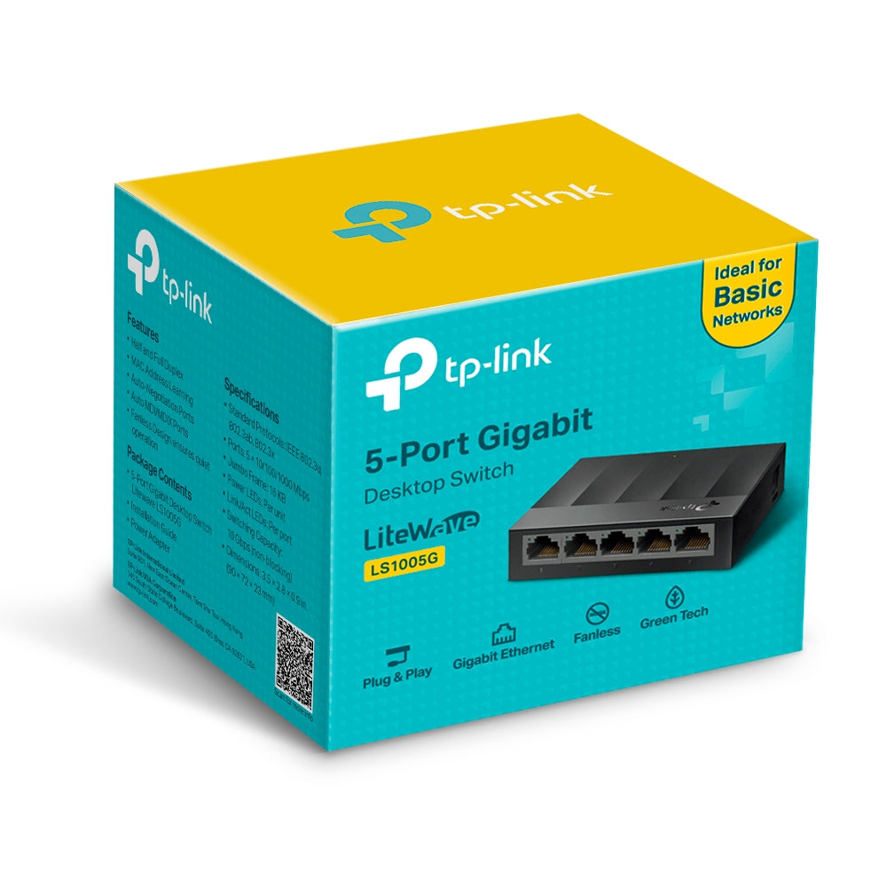 TP-Link LS1005G dispositivo de redes No administrado 5 Gigabit Ethernet (10/100/1000) Si