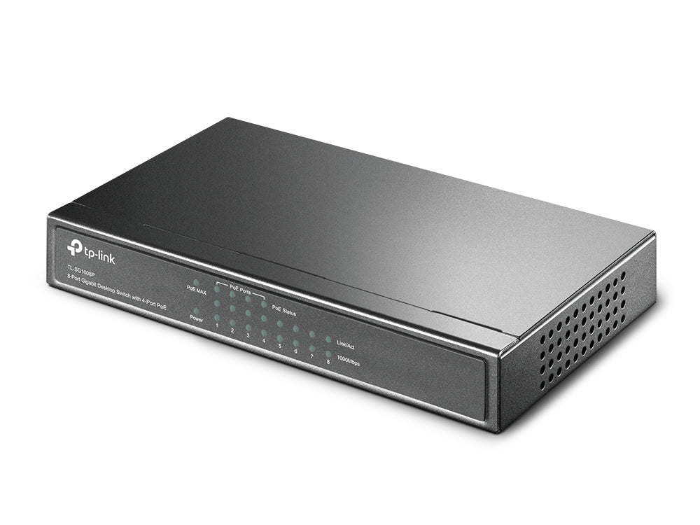 TP-Link TL-SG1008P dispositivo de redes Gestionado 8 Gigabit Ethernet (10/100/1000) 8