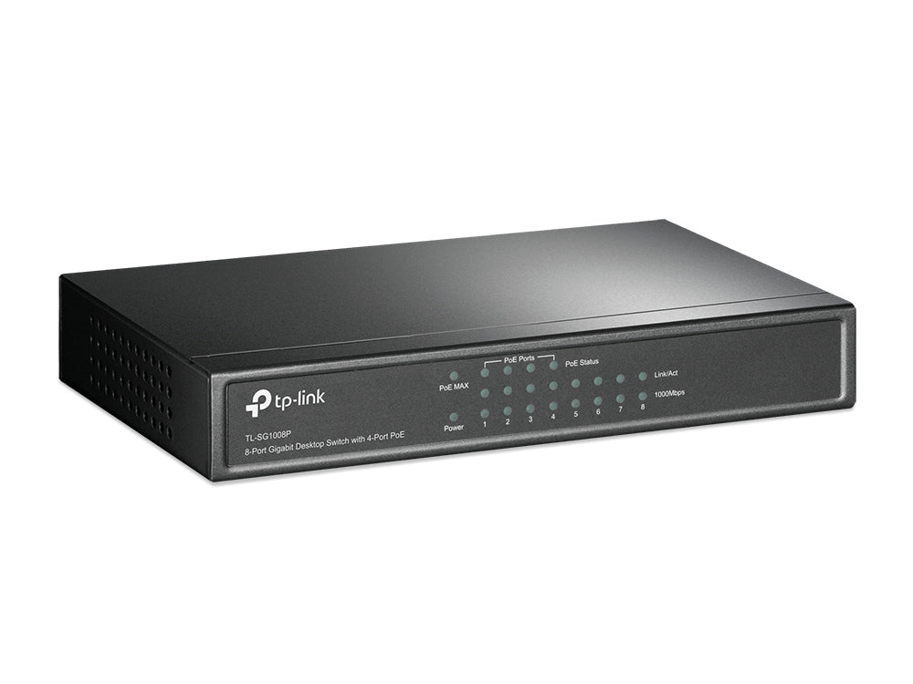 TP-Link TL-SG1008P dispositivo de redes Gestionado 8 Gigabit Ethernet (10/100/1000) 8