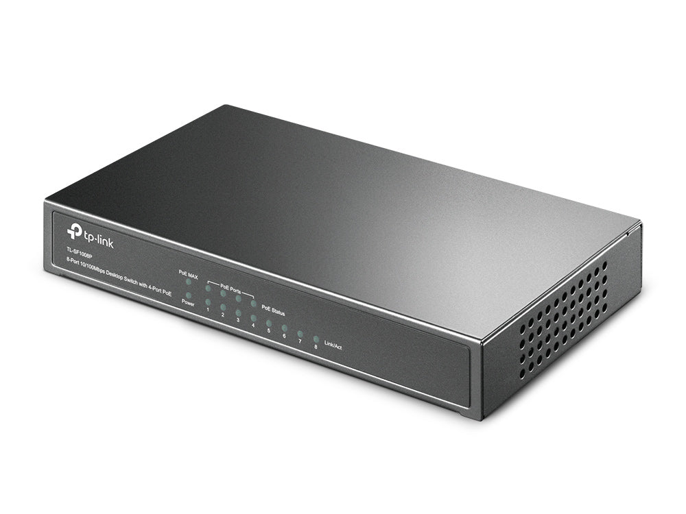 TP-Link TL-SF1008P dispositivo de redes No administrado 8 Fast Ethernet (10/100) Toma de entrada de CC