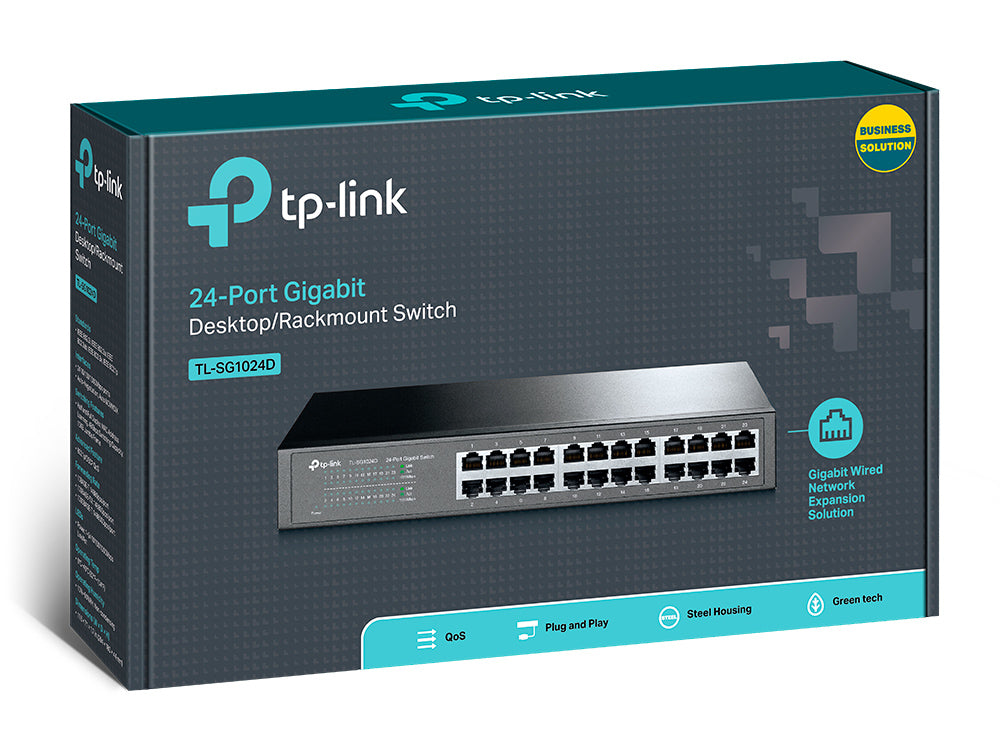 TP-Link TL-SG1024D dispositivo de redes No administrado 24 Gigabit Ethernet (10/100/1000) 24