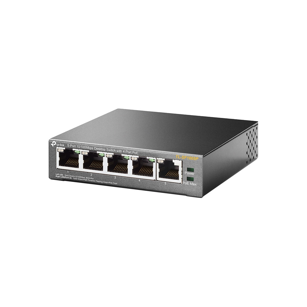 TP-Link TL-SF1005P dispositivo de redes No administrado 5 Fast Ethernet (10/100) IEEE 802.3af, IEEE 802.3x
