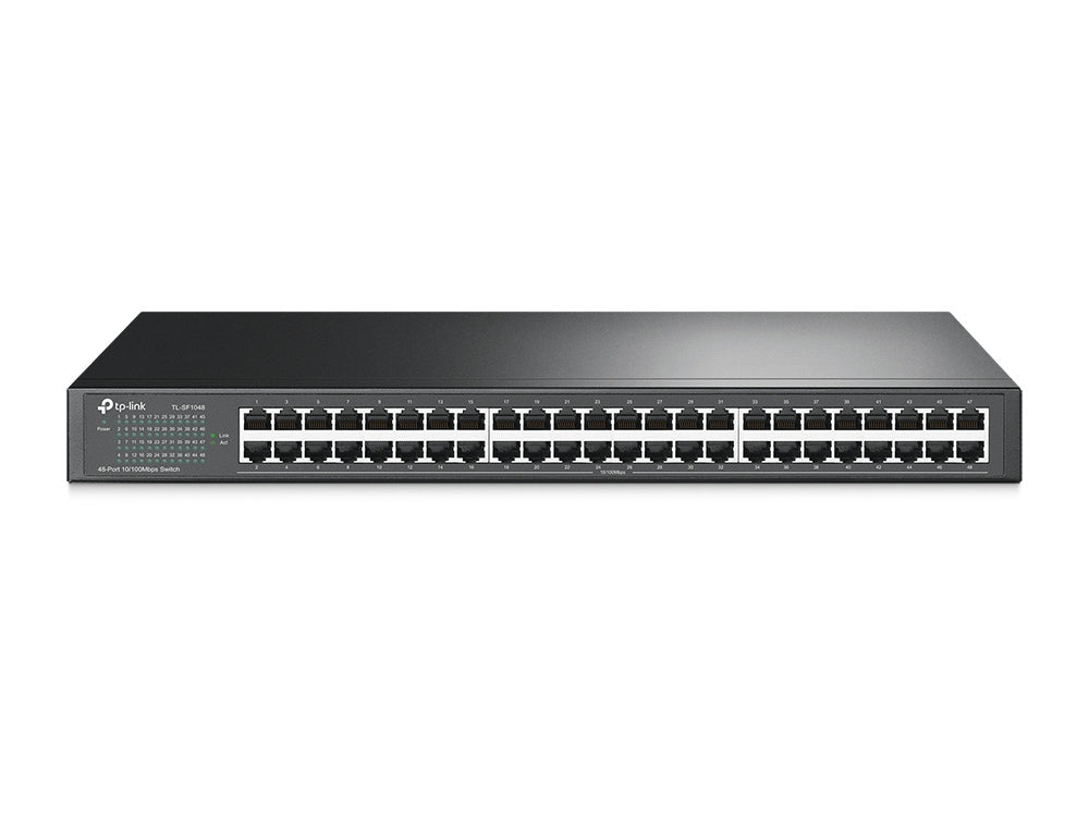 TP-Link TL-SF1048 No administrado Fast Ethernet (10/100) 1U Negro