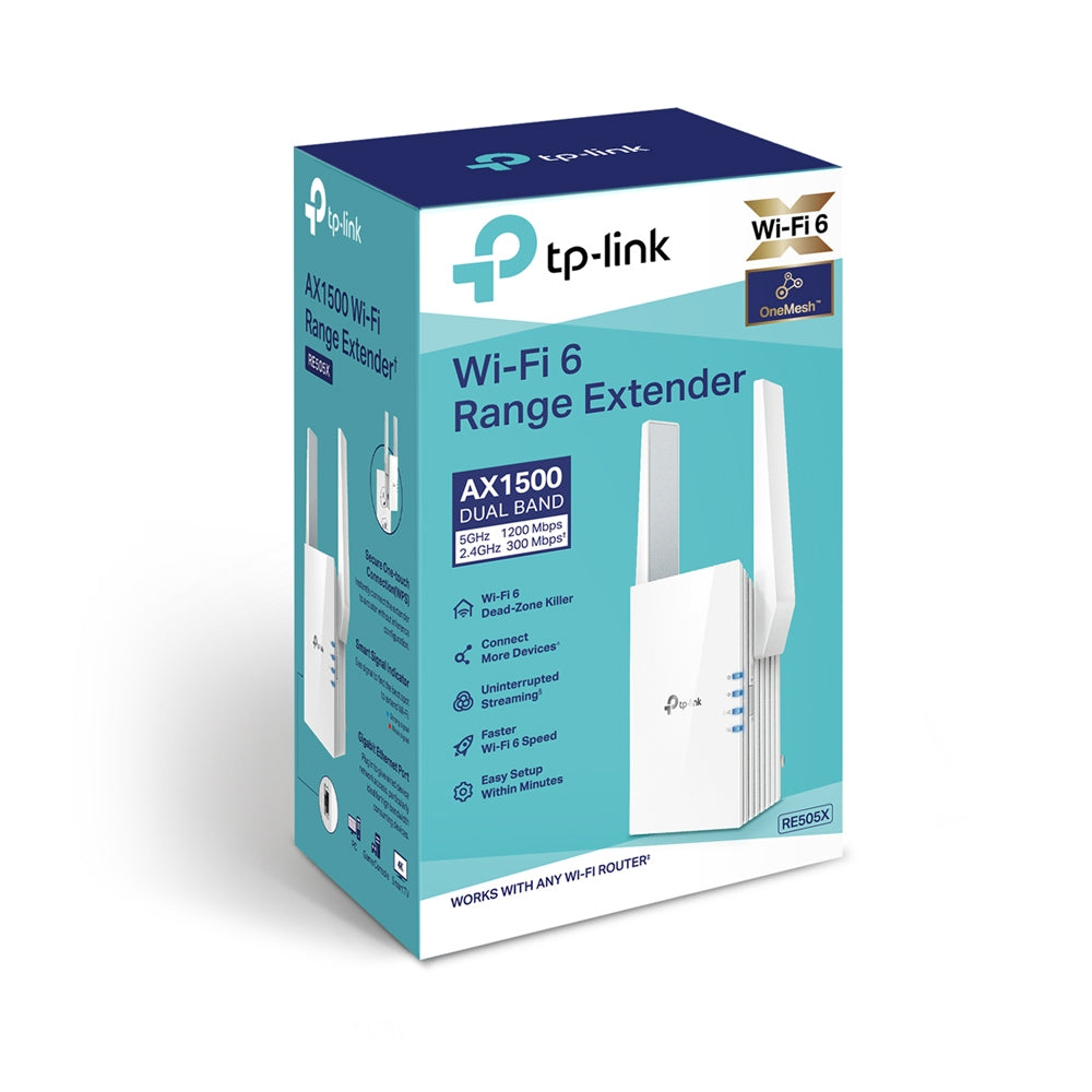 TP-Link RE505X ampliadores de red Transmisor y receptor de red 1200 Mbit/s 10,100,1000 Mbit/s Si