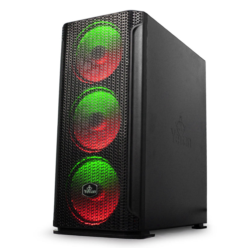 Yeyian Hollow 2500 Midi Tower Negro, ATX, EATX, ITX, YGH-49703 | Gabinetes de computadora