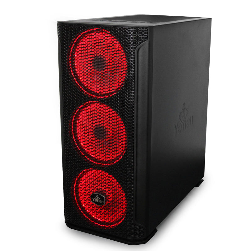 Yeyian Hollow 2500 Midi Tower Negro, ATX, EATX, ITX, YGH-49703 | Gabinetes de computadora