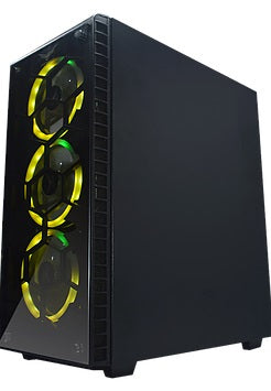 Gabinete Gaming Naceb Technology HYDRA Crystal Case, Full ATX, Negro